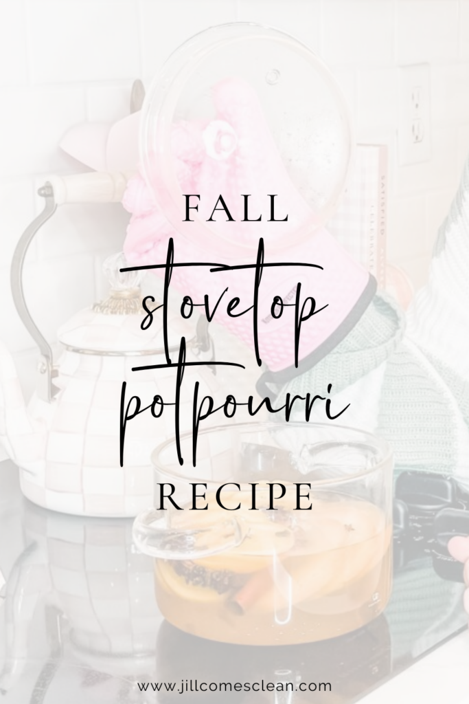 DIY Fall Stovetop Potpourri Recipe from Jill Comes Clean