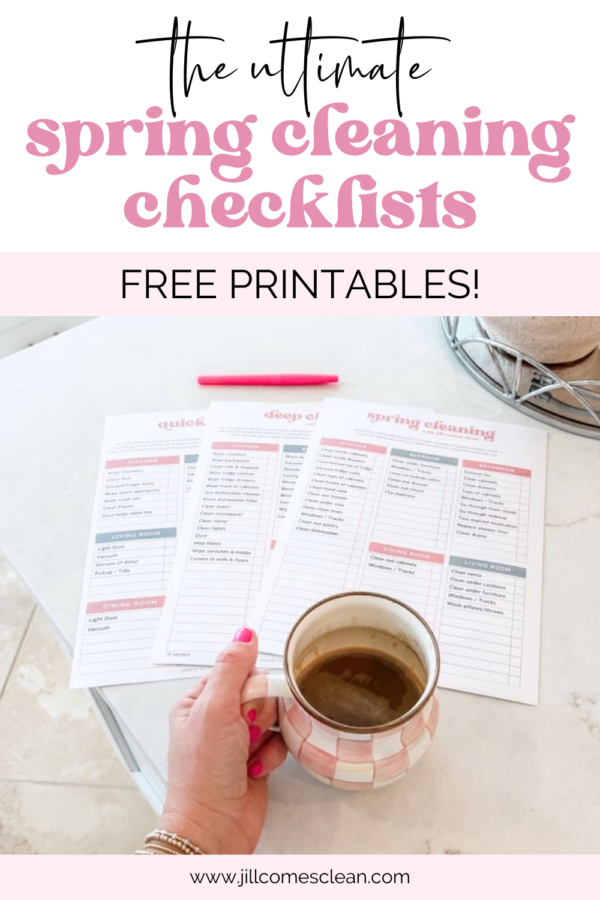 The Ultimate Spring Cleaning Checklists (Free Printables!) - Jill Comes ...