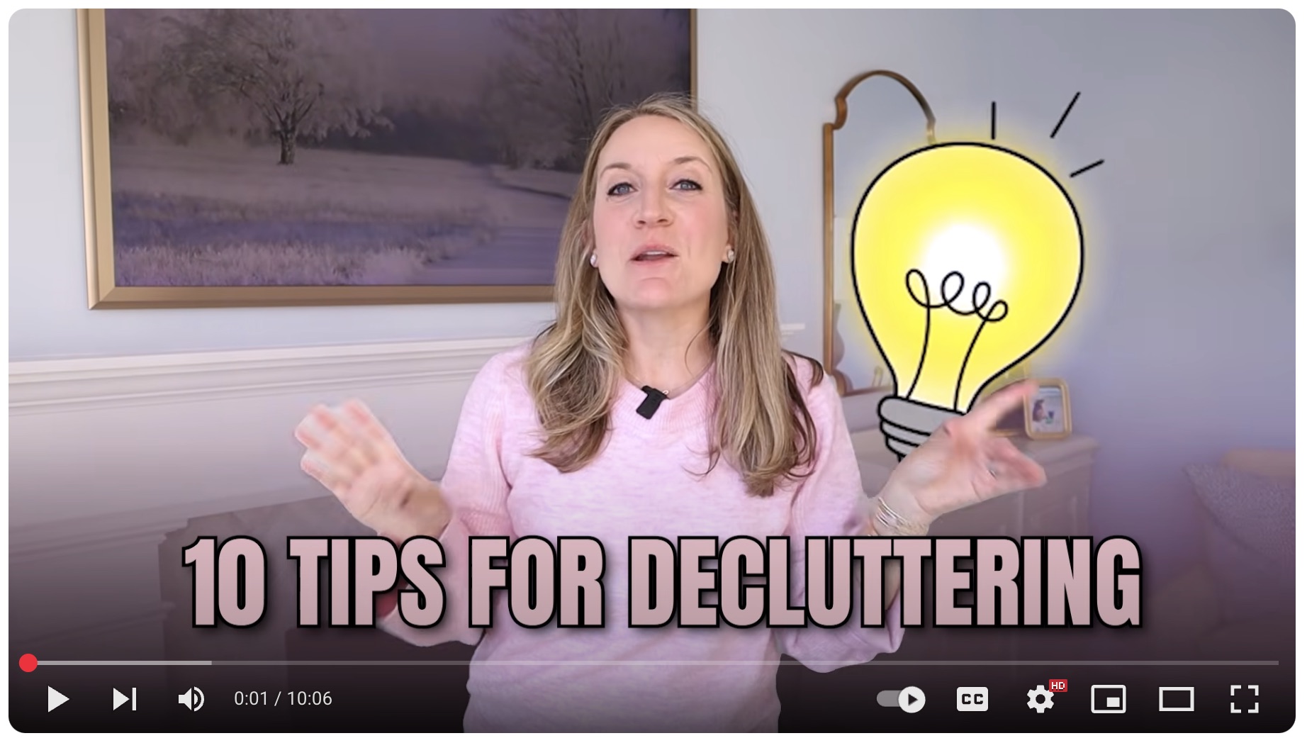 Jill Comes Clean on Youtube - 10 Tips for Decluttering