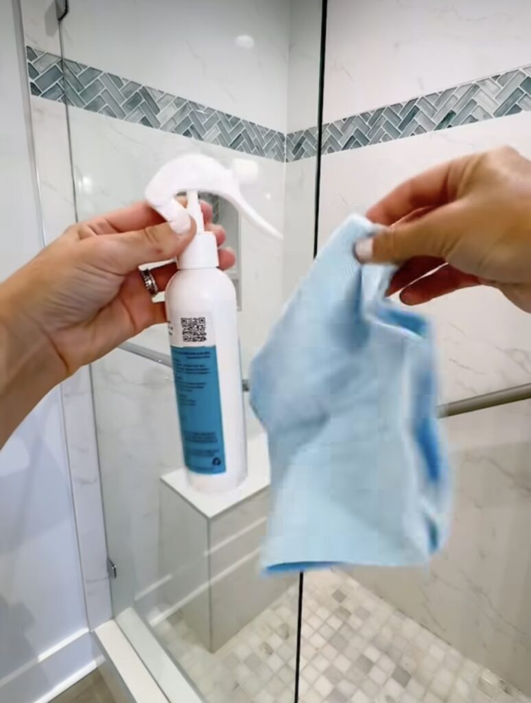 How to Clean Glass Shower Doors - Finish with a ceramic coating spray to create a protective layer. This helps water bead off, reducing future buildup. Use a microfiber cloth for an even application.